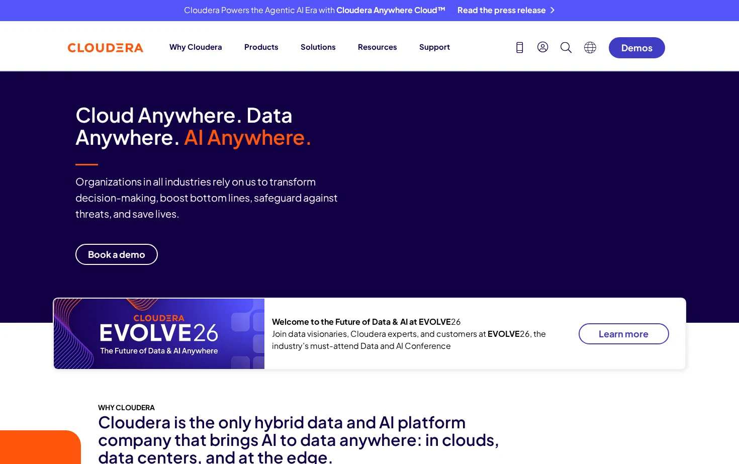 Cloudera 页面快照